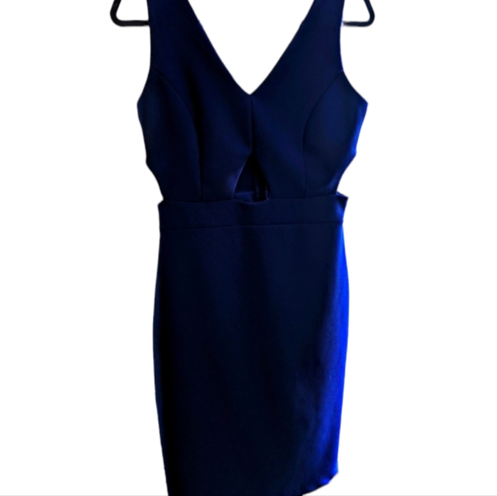 🎀Mystic | Royal Blue Evening Dress Side Cut-Outs | Size Large